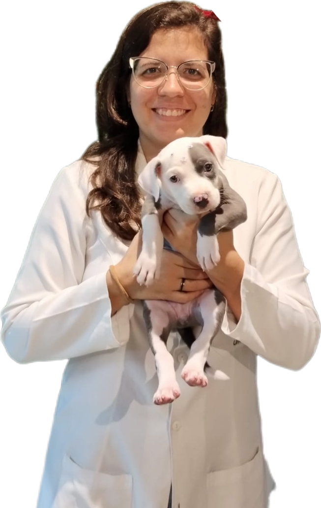 Dra. Bianca com paciente — OceanVet
